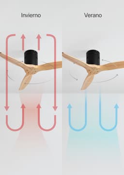 CREATE - Plafondventilator 40W silent 100% hout - S - Geen licht - Controller voor wandmontage - WIND CALM NATURAL WOOD — thumbnail 2