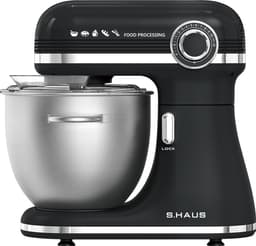 Swiss Haus® KM2307 Keukenmachine 1500W – 7.0L Keukenrobot - RVS Mengkom met Handgreep – 12 Snelheden – Multifunctionele Keukenmixer met Accessoires - Zwart — thumbnail 1