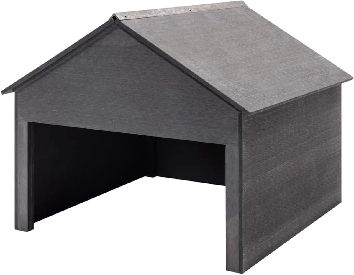 Grasmaaier Huis - Tuinopslag Schuur - Bescherming Tuinmachine - Onderhoudsvrij Composiet - 80x80x70 cm - Grijs — afbeelding 1
