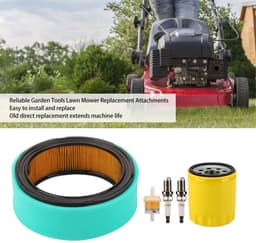 Dailygoods- Luchtfilter Revisieset - Geschikt voor KOHLER CV18S/CV23S/CV20S/CH22/CH23 - Inclusief Brandstoffilter/Bougie/Oliefilter - Stabiele Prestaties - Materiaal: IJzer/Rubber - Grasmaaieronderdelen — thumbnail 3