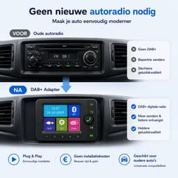 DAB+ Adapter Auto met Bluetooth 5.0 – Digitale Radio Ontvanger met 2.8 Inch Kleurenscherm – FM Transmitter – Handsfree Bellen – AUX – Inclusief Antenne — thumbnail 5
