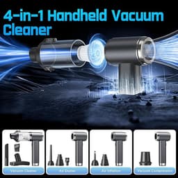 Handstofzuiger Draadloos 25000Pa – 4-in-1 Autostofzuiger – HEPA Filter – 25 Min Batterijduur — thumbnail 4