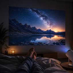 Lugoflix Pro 4K Beamer - Lugoflix - Lugoflix Pro 4K - Lugoflix Pro 4K Beamer Op Standaard - Mini Beamer - Thuisbioscoop - Draagbaar — thumbnail 5