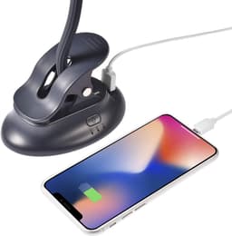 Clipfan met Klembord - USB-oplaadbare Persoonlijke Ventilator met Flexibele Hals - 3 Snelheden - Geschikt voor Babywagen Kantoor Bed Auto Strand Kamperen Studentenkamer - Noodvoedingsbankfunctie - Marineblauw — thumbnail 5