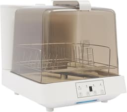 Draagbare vaatwasser - Compacte tafelmodel - Keuken opruimen - Automatische 360° reiniging - 20 Koppen capaciteit - Wit bruin — thumbnail 1