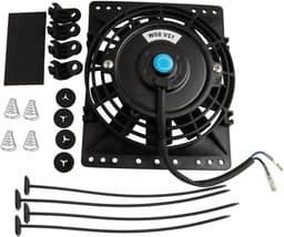Oliekoeler Radiator - Universele Ventilator - Motor Koeling - Slank Ontwerp - 6 Inch - Zwart — thumbnail 1