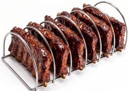 Keij Kamado BBQ Sparerib Rek Large - RVS - voor 6 spareribs — thumbnail 1