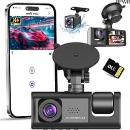 Auto Camera - Rijcamera Recorder - Veilige Rit - 3 Kanaals Opname - 170 Graden Hoek - Zwart — thumbnail 1