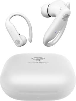 Golden Sound Sport Draadloze oordopjes - 80 uur batterijduur - Active Noise Cancelling - 45dB - Sport oordopjes - Oortjes draadloos - Bluetooth oortjes - Wit — thumbnail 1