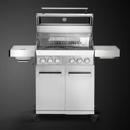 Gasbarbecue 4 Branders met Keramische Sear Zone en Achterbrander 140x55x117 cm RVS Buitenkeuken met Gietijzeren Grillrooster, Zijbrander, Warmhoudrek en Thermometer - HomebyNicole — thumbnail 3