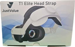 JustValue Elite Strap Met VR Cover Geschikt voor Meta Quest 2 VR bril - Anti Scratch Lens Cover - 3d - Headstrap - Accessoires - Wit — thumbnail 2