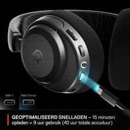 SteelSeries Arctis Nova 3 PC Draadloze Gaming Headset Zwart — thumbnail 2