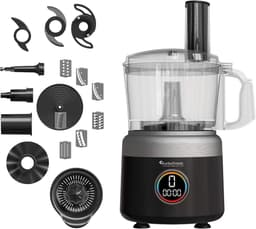 TurboTronic FP700 Foodprocessor - Keukenmachine - 1.2 Liter - Keukenrobot - 1900W - Zwart — thumbnail 1