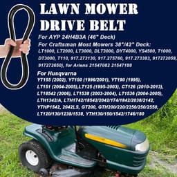 Dailygoods - Grasmaaier Drive Deck Riem voor Craftsman en Husqvarna - 42 inch — thumbnail 3