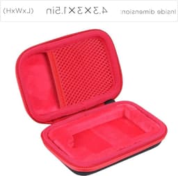 Hard Travel Case voor Samsung T7 / T7 Touch - Beschermhoes voor Externe SSD - Rood, Duurzaam en Compact — thumbnail 3