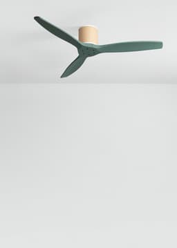 CREATE - Plafondventilator stil 40W (Ø132cm) - Sfeerlicht LED - Afstandsbediening - 6 snelheden - Programmeerbaar - WIND CALM CUSTOM RATTAN — thumbnail 2