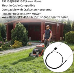 Dailygoods - Gaskabel voor Grasmaaier - Vervangingskabel voor Craftsman en Husqvarna — thumbnail 3