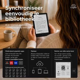 Cognio E-Reader – 6 inch – 96 GB – Ereader Met Luxe Hoes – Storytel-Ondersteuning – Schermverlichting en Nachtmodus – E Reader Voor Ebook & Luisterboeken – Met Oplader — thumbnail 5