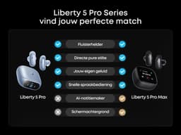 soundcore Liberty 5 Pro Max by Anker - Anker Thus Al Chip - AI Note-Taker - Kristalheldere Gesprekken - Noise Cancelling Oordopjes - 1.78" AMOLED Display - ANC Met 6-5 U/28 U Speeltijd - AI Vergadertranscriptie - Goud — thumbnail 5