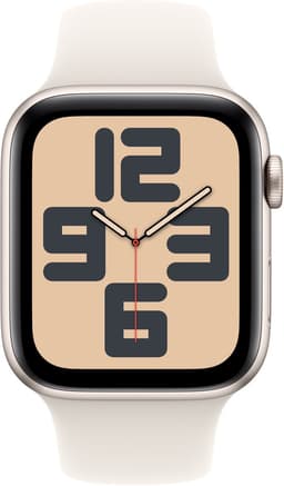 Apple Watch SE 2024 GPS + Cellular 44mm Starlight Aluminium Case with Starlight Sport Band - M/L — thumbnail 2