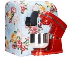 Mixerhoes Met Zakje - Keukenmachine Beschermhoes - Keuken Opruimen - Stofvrij en Netjes - 16" H x 9" B - Blauw