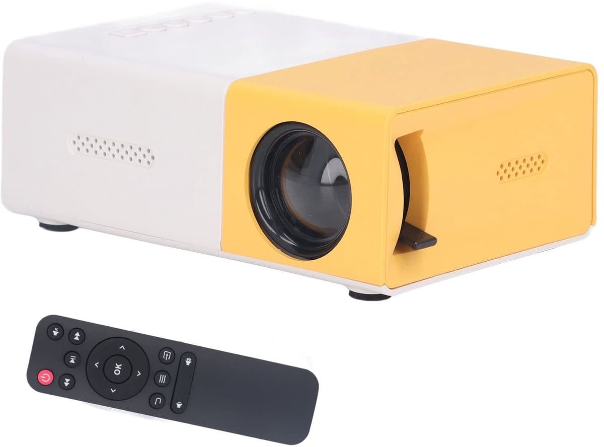 Allecto - 1080P Mini LED Videoprojector - Compacte projector - Ideaal voor thuisbioscoop - 24-60 Inch - Geschikt voor smartphone, DVD en laptop - E... — afbeelding 1