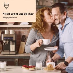 FlexVer® Volautomatische Koffiemachine - Koffieapparaat automatisch - Fully Automatic Coffee Machine - 1.8 Liter Tank - Zilver — thumbnail 2
