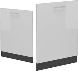 Vaatwasserfrontpaneel - Vaatwasfront R-Line - Keuken Integratie - Volledig Geïntegreerd - 60 cm breed - Wit Hoogglans — thumbnail 4