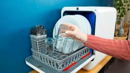 Vaatwasmand Mini - Servies Organizer - Vaat Snel Wassen - Modulair Ontwerp - 1 Load - Grijs — thumbnail 3