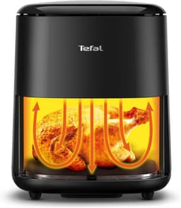 Heteluchtfriteuse - Airfryer - Gezond Koken - 10 Automatische Programma's - 5 Liter - Zwart — thumbnail 4