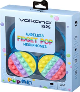 Volkano Koptelefoon kinderen - Hoofdtelefoon - Fidget Series - Koptelefoon Draadloos met Bluetooth - Kinder Koptelefoon - Verstelbaar - AUX in - Blauw — thumbnail 4