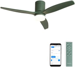 CREATE - Stille 40W plafondventilator met technische ABS bladen in verschillende maten - S - Met licht - WIFI - WIND CALM — thumbnail 1