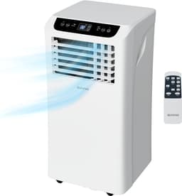 Auronic Mobiele Airco - 10.000 BTU - 4-in-1 - Airconditioning met 2 Raamafdichtingskits - Ventilator - Ontvochtiger - Tot 25m² - Wit — thumbnail 1