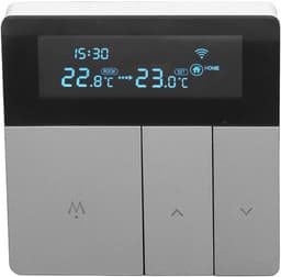 Slimme Thermostaat - Digitale Regelaar - Energie Besparen - App en Spraakbediening - AC 90-240V - Grijs — thumbnail 4
