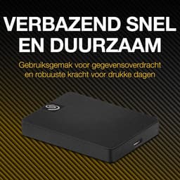 Externe SSD - Draagbare Opslag - Bestanden Overzetten - Razendsnelle Dataoverdracht - 2 TB - Zwart — thumbnail 3