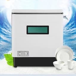 Mini Vaatwasser - Compacte Afwasser - Snel Afwassen - 70 Graden Hygiëne - 42x38x46 cm - Wit — thumbnail 1