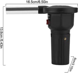 Portable Barbecue Fan - Outdoor Cook Electricity BBQ Fan - Air Blower voor Camping en Barbecue Koken — thumbnail 4