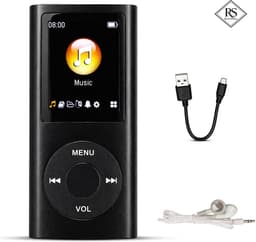 RaviSoll MP3/MP4 Speler Bluetooth – 32GB Opslag – 16 Uur Batterijduur – Lichtgewicht (90g) – FM Radio & Voicerecorder – E-book Functie – Inclusief SD-kaart — thumbnail 1