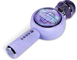 KPop Demon Hunters - Huntr/x - Logo - draadloze karaoke microfoon voor kinderen - oplichtend LED display - speaker - met stemeffecten — thumbnail 3