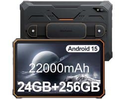 Tablet Blackview Active 8 Pro - 24GB RAM - 256GB ROM - 10,36 inch - Android - 22000mAh batterij - 2,4K FHD+ - Dual SIM 4G - IP68/IP69 K - GPS - NFC - Oranje