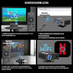 MIRA® Mini beamers - Projector - Mini beamer - Zwart - 23cm x 18cm x 9cm — thumbnail 5