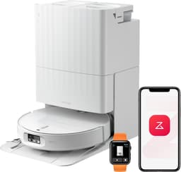 Roborock Qrevo Edge 2-robotstofzuiger-25.000 Pa-7,98 cm ultraslank ontwerp-12 mm dweilheffing-80℃ Warmwatermopwas&Zelfreinigend Station-FlexiArm Technology-RetractSense navigatiesysteem-dubbel anti-klitssysteem-Reactieve AI en Roborock app-bediening. — thumbnail 1