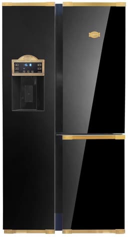 Retro- koelkast- Side-by-side KAISER KS 90300 AD Bio- zwart, No Frost 538 L 183 cm — thumbnail 1
