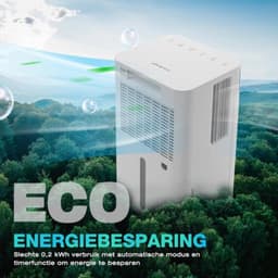 Thuys - Mobiele Luchtontvochtiger 12L/dag – 200W – 2L Watertank – Slaapmodus – Voor Slaapkamer, Badkamer, Kelder en Woonkamer — thumbnail 5