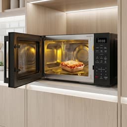 Heinner Combi Magnetron Vrijstaand 23 Liter - Magnetron met Grill, Heteluchtoven & Airfryer - 4-in-1 met 900W & 10 Airfry Programma's - Zwart — thumbnail 4