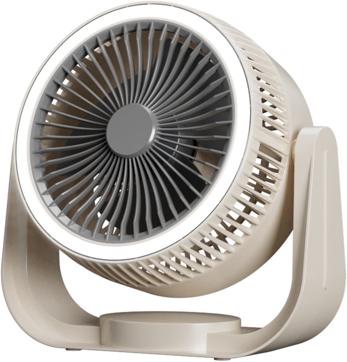 Ventilatoren-Luchtcirculatieventilator - Tafelventilator en Wandventilator 2-in-1 - Geen Boren Nodig - 3 Snelheden - Turbo Luchtstroom voor Slaapkamer, Kantoor en Caravan - Wit — afbeelding 1