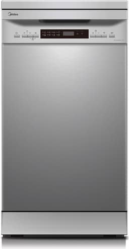 Midea MFD45S200X.2-ES - Vrijstaande Vaatwasser - RVS - E label - 49 dB - 9 l Waterverbruik (per cyclus, gebaseerd op het ecoprogramma) - 10 couverts — thumbnail 1
