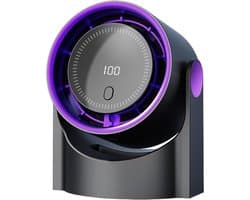 Bladeloze bureauventilator met 5 snelheden – Stille werking < 36 dB – Modern design, ideaal geschikt voor kantoren en woningen – Zeer efficiënte koeling
