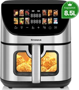 Digitale Airfryer XXL 8.5L Sinaopus 8005A -1800W Heteluchtfriteuse - Kleurendisplay - 12 Voorgeprogrammeerde Functies - Slimme Tijd & Temperatuurregeling - Capaciteit voor 5 Personen — thumbnail 1