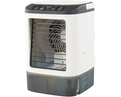 VHV-Mini-Nevelventilator - Compacte Tafelventilator met Luchtbevochtiger - Krachtige Mobiele Persoonlijke Koelventilator met USB - Stille Draagbare Bureauventilator met Waterverneveling voor Slaapkamer, Kantoor en Thuiswerkplek